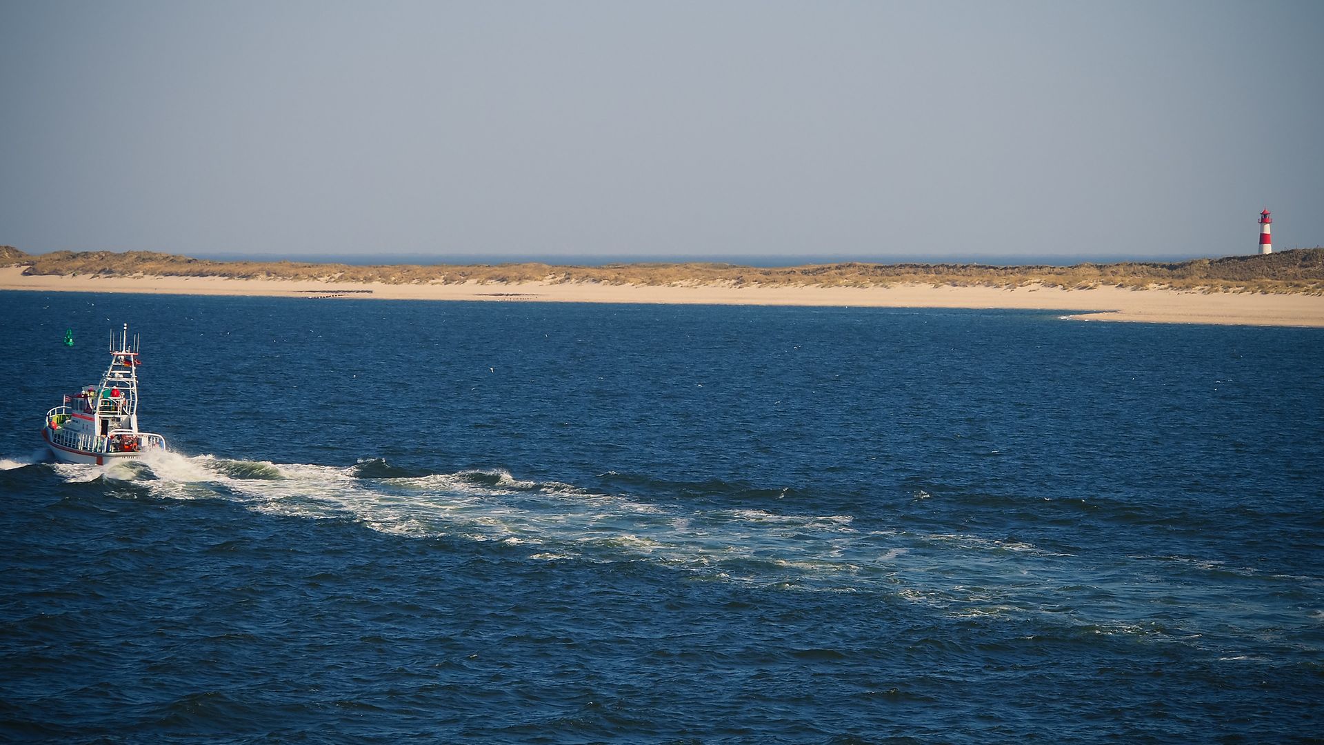 Schiff vor Sylt